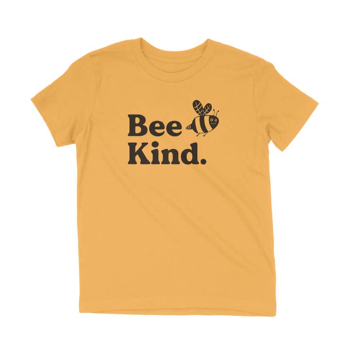 The Communitee Project - Wholesale Screen Printed T-Shirt - Kids - Bee Kind Kids Tee
