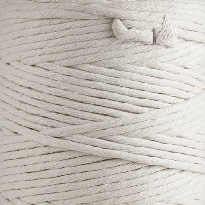 Macrame Cotton Cord 4mm 1ply Twisted 5kg Natural Craft Rope for wholesale by MB Cordas