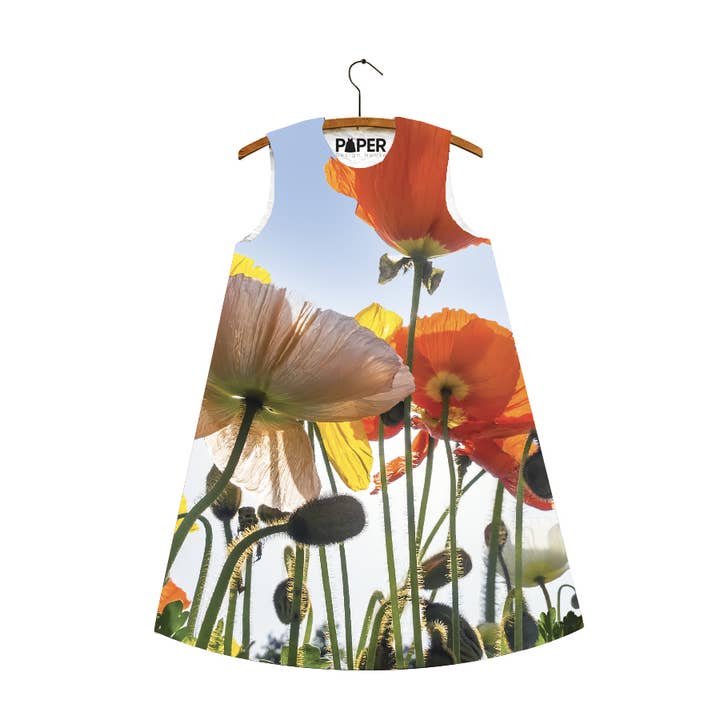 Poppy Power Paper Dress for wholesale by IGE