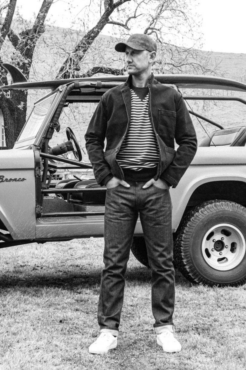 Navy Stripe Stinson Pullover | 12oz Rugby Jersey 100% cotton for wholesale on Faire6