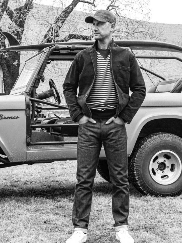 Navy Stripe Stinson Pullover | 12oz Rugby Jersey 100% cotton for wholesale on Faire6