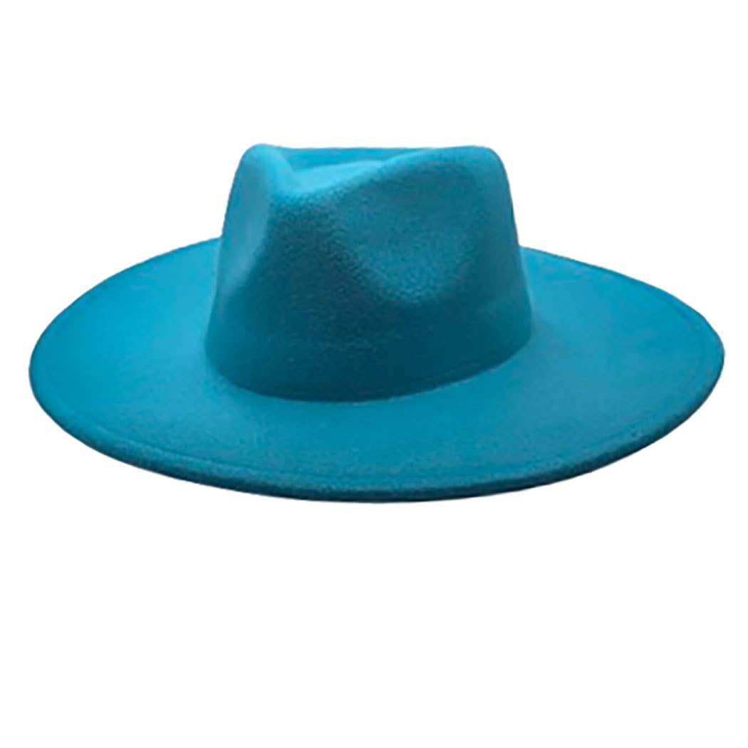 AdornWise – wholesale Fedora - Unisex – Vegan Felt Rancher Fedora Hat with Wide Brim2