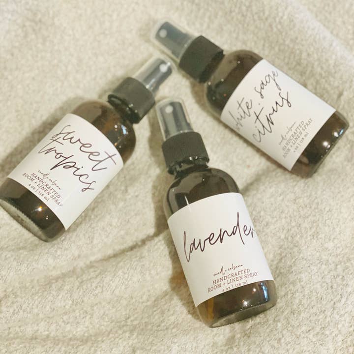 4 OZ Room + Linen Spray - Non Toxic - Home Decor for wholesale by Candle Cabana