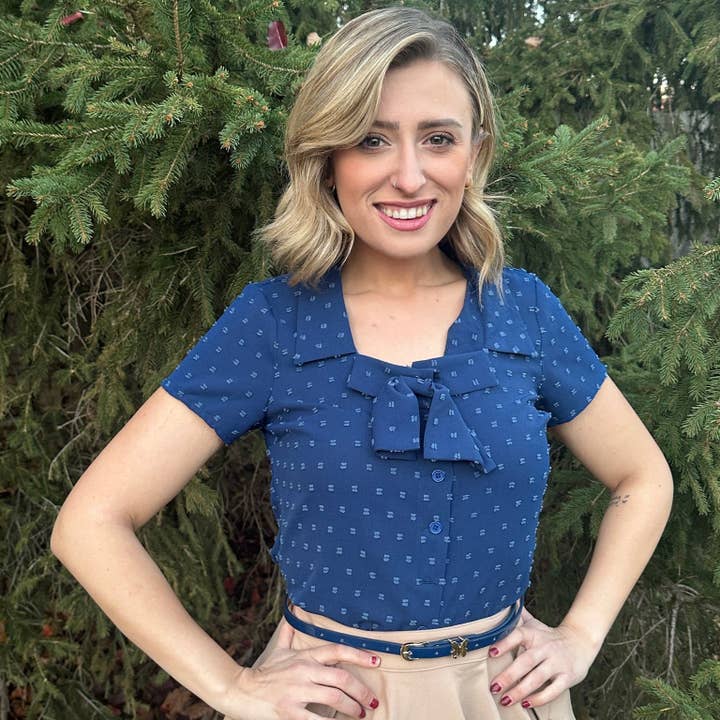 Tatyana Clothing - Wholesale Blouse - Women's - Bonnie Bow Blouse