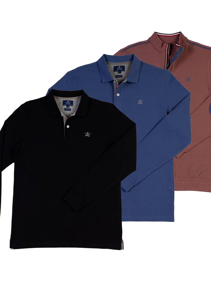 Pack 2 Basic Polos and Iron Polo Men QI1PK.PL-5 for wholesale by The Time of Bocha