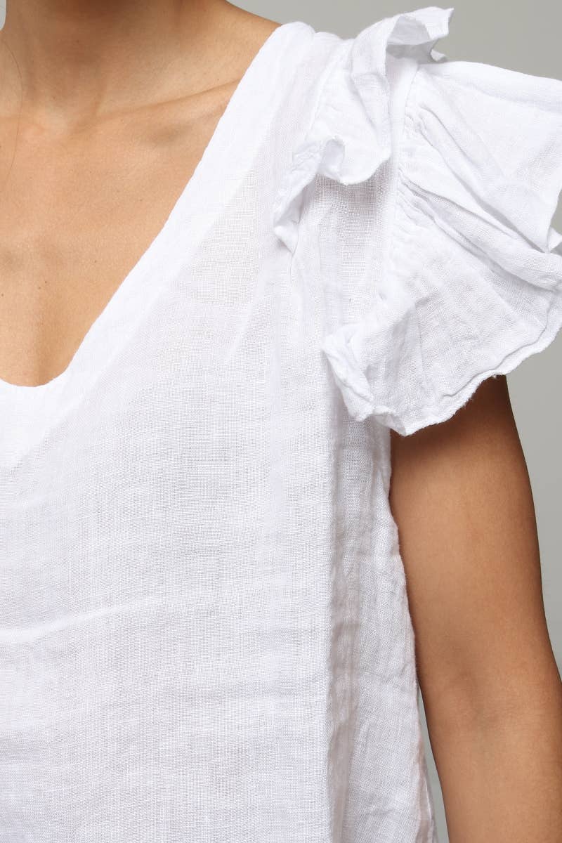 LÉA & LUC - Wholesale Blouse - Women's - 100% Linen Blouse REF. 120197