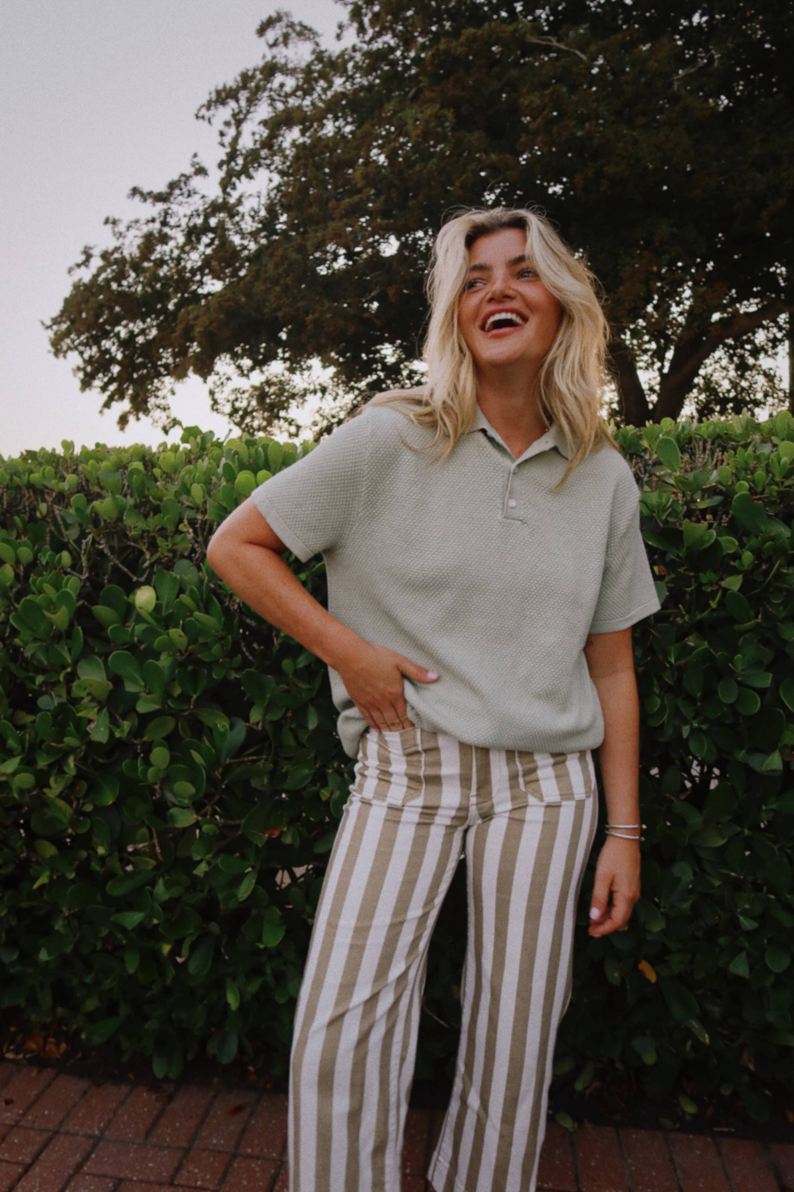 Good Days - Wholesale Polo - Unisex - Harbor Knit Polo - Sage1