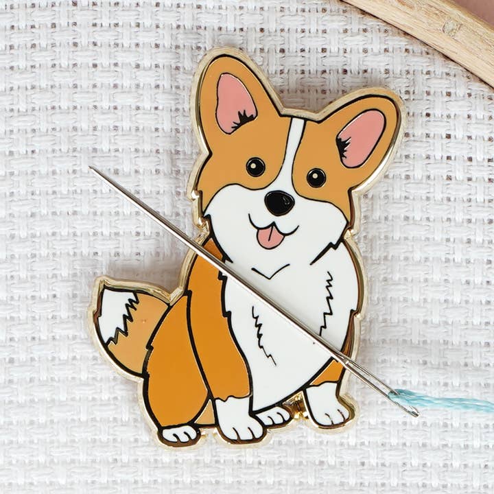 Royal Corgi Dog Magnetisk Needle Minder för wholesale av Caterpillar Cross Stitch