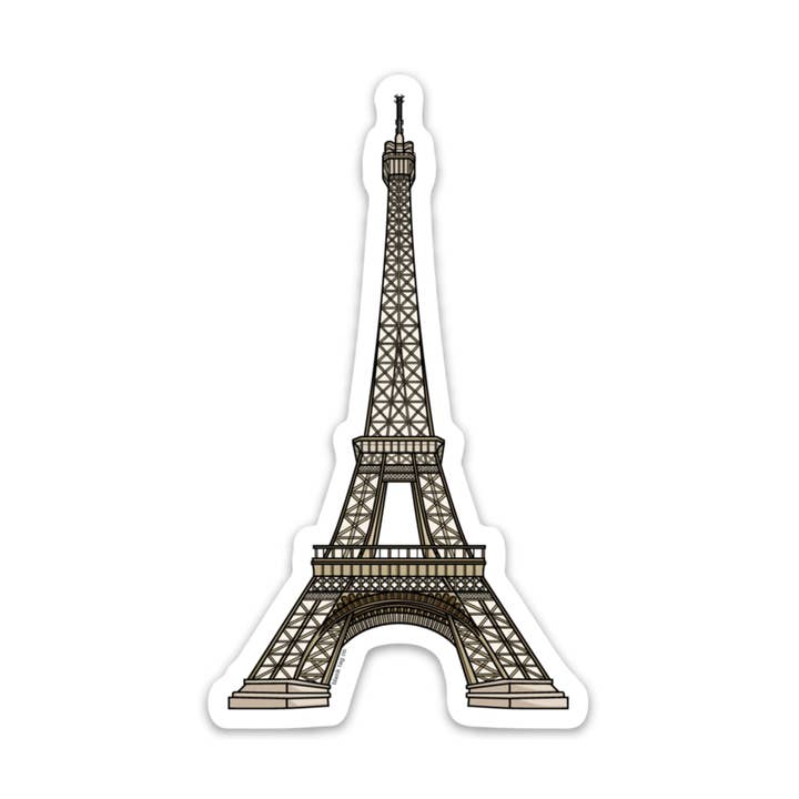 Blank Tag Co.® Waterproof Sticker - Eiffel Tower for wholesale by Blank Tag Co. - Waterproof Stickers