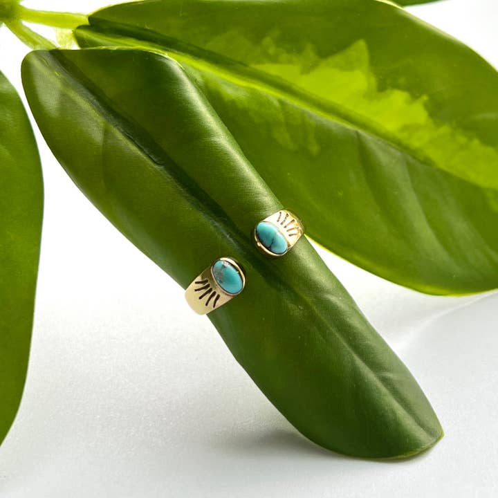 Turquoise Ray Ring - Perfect for Spring & Summer! for wholesale by Baizaar
