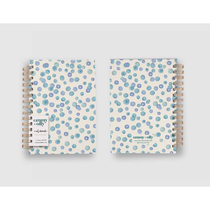 emmy+olly - Wholesale Notebook - Blueberries Hardcovered Notebook