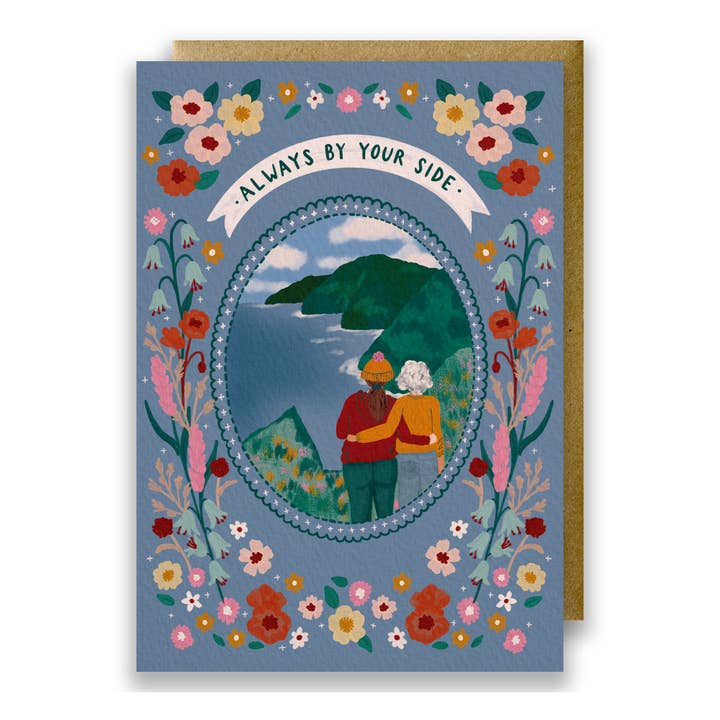 Adventure, Send Love & Sympathy Card - Always By Your Side for wholesale by Jessie Maeve Studio