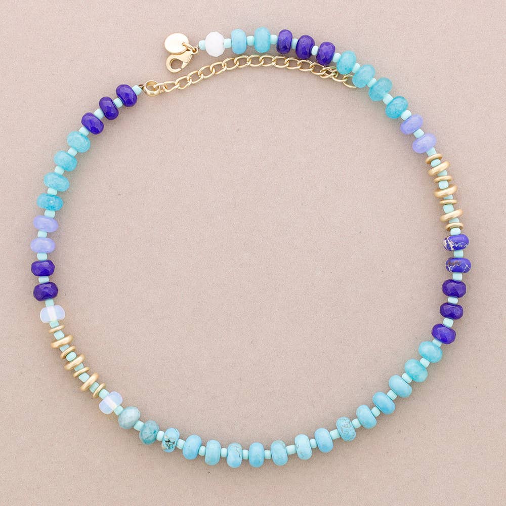 Sonata - Vente Collier de perles - Collier avec breloques en pierres0