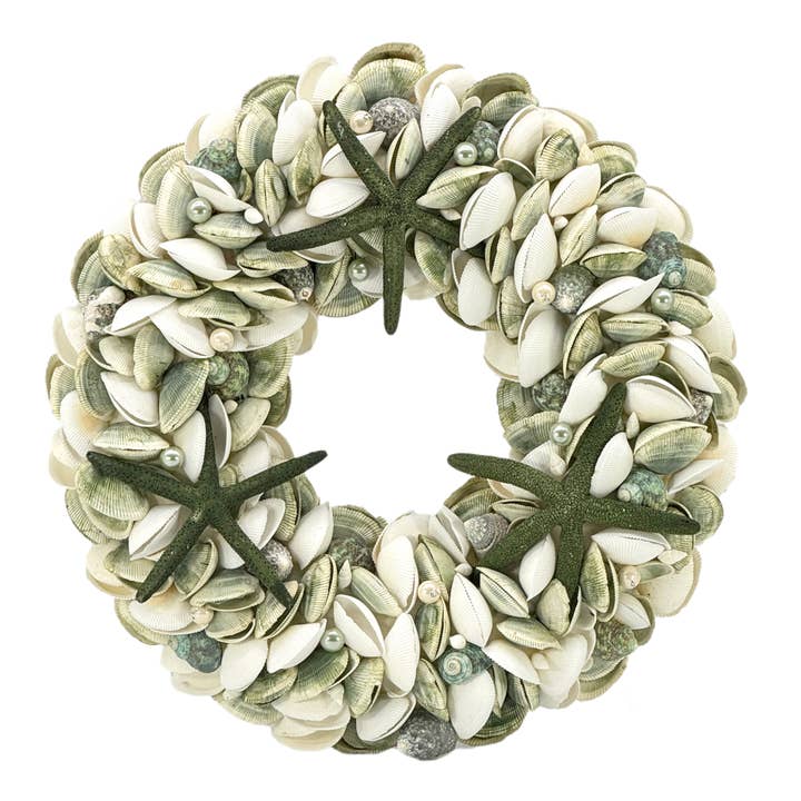 Galt International Company - Vendita all'ingrosso Ghirlanda - Ghirlanda di Conchiglie Costiere - 17"