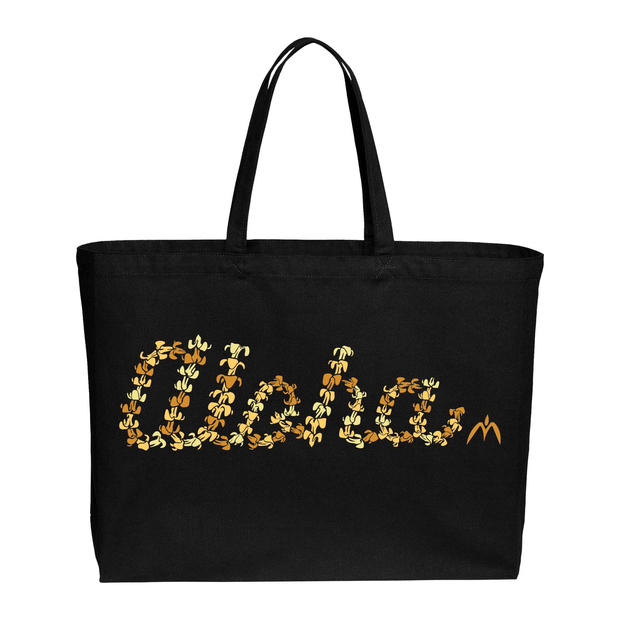 Black Aloha Pua Tote (Canvas) for wholesale on Faire0