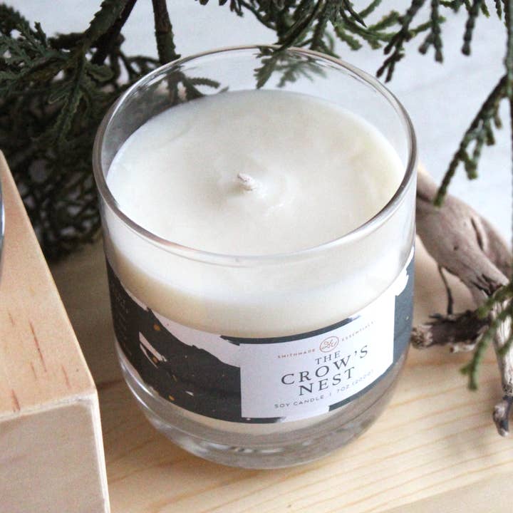 Smithmade Essentials - Wholesale Jar/Filled Candle - The Crow's Nest Soy Candle0