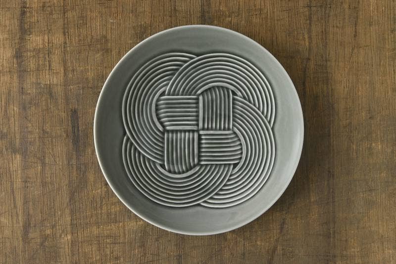 Yamani - Wholesale Dinner Plate - Oda pottery Musubi 19cm plate - black2