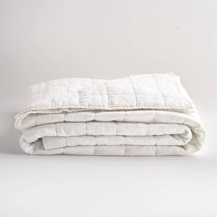 The Tangerine Store – Großhandel Bettwäsche-Set – Kastenstich - Leinen-Baumwoll-Steppsets36