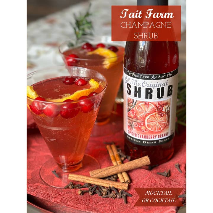 Tait Farm Foods - Wholesale Cocktail Mix/Syrup - Spiced Cranberry Orange Shrub2
