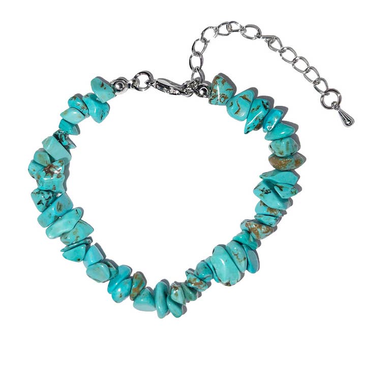 Stabilized Turquoise Bracelet - Baroque for wholesale by France Mineraux