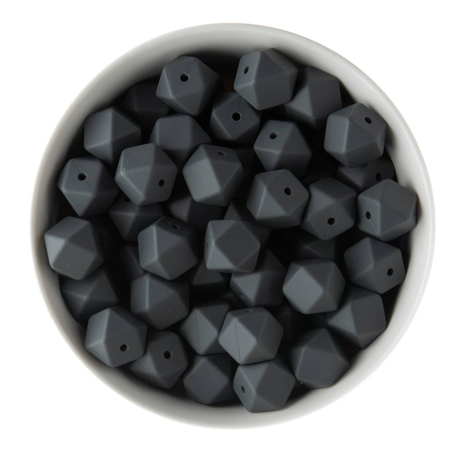 Cara & Co Silicone Craft Supply – wholesale Beads – 14mm Hexagon Silicone Beads7