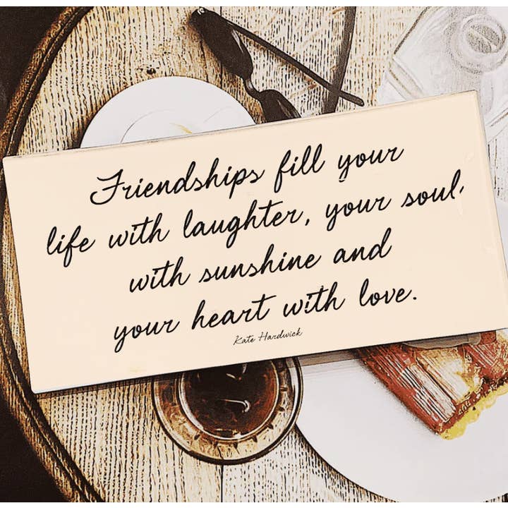 Ben's Garden - Vente Plateaux décoratifs - Plateau en verre à découpage Friendships Fill Your Life1