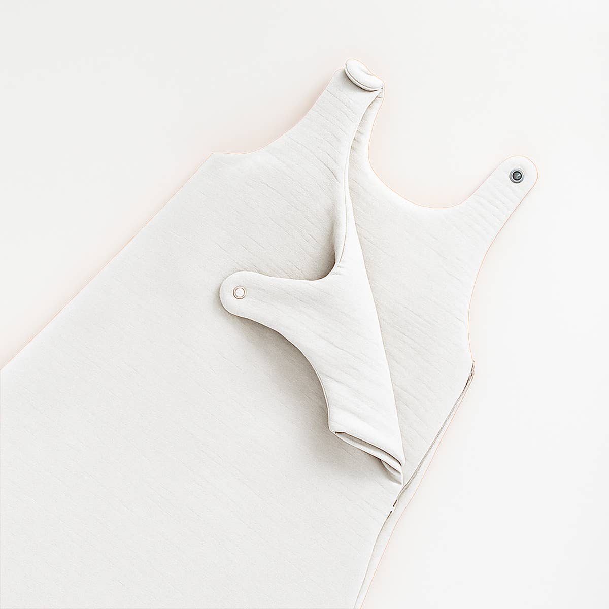 PAPATE - Venta al por mayor Saco de dormir - Bebés - Saco de dormir de invierno de algodón orgánico - blanco1