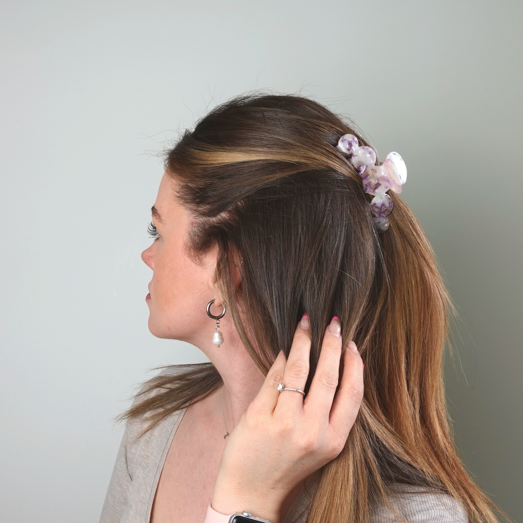 Love Attack - Wholesale Hair Clip - Women's - Nefeli Cellulose Acetate Minimalist Cloud Hair Claw Clips1