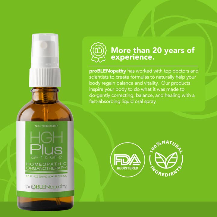 proBLENopathy - Wholesale Oral Supplement/Vitamin - H G H plus IGF-1 & IGF-2 Growth Hormone Support Spray2