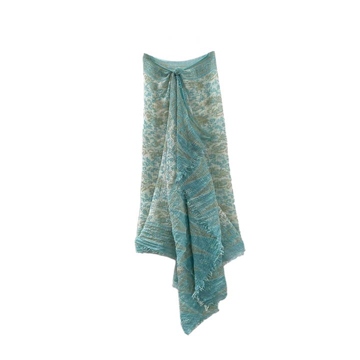 Subtle Luxury – wholesale Scarf – Women's – Ivy Relic Gauze Print Wrap Sarong Scarf