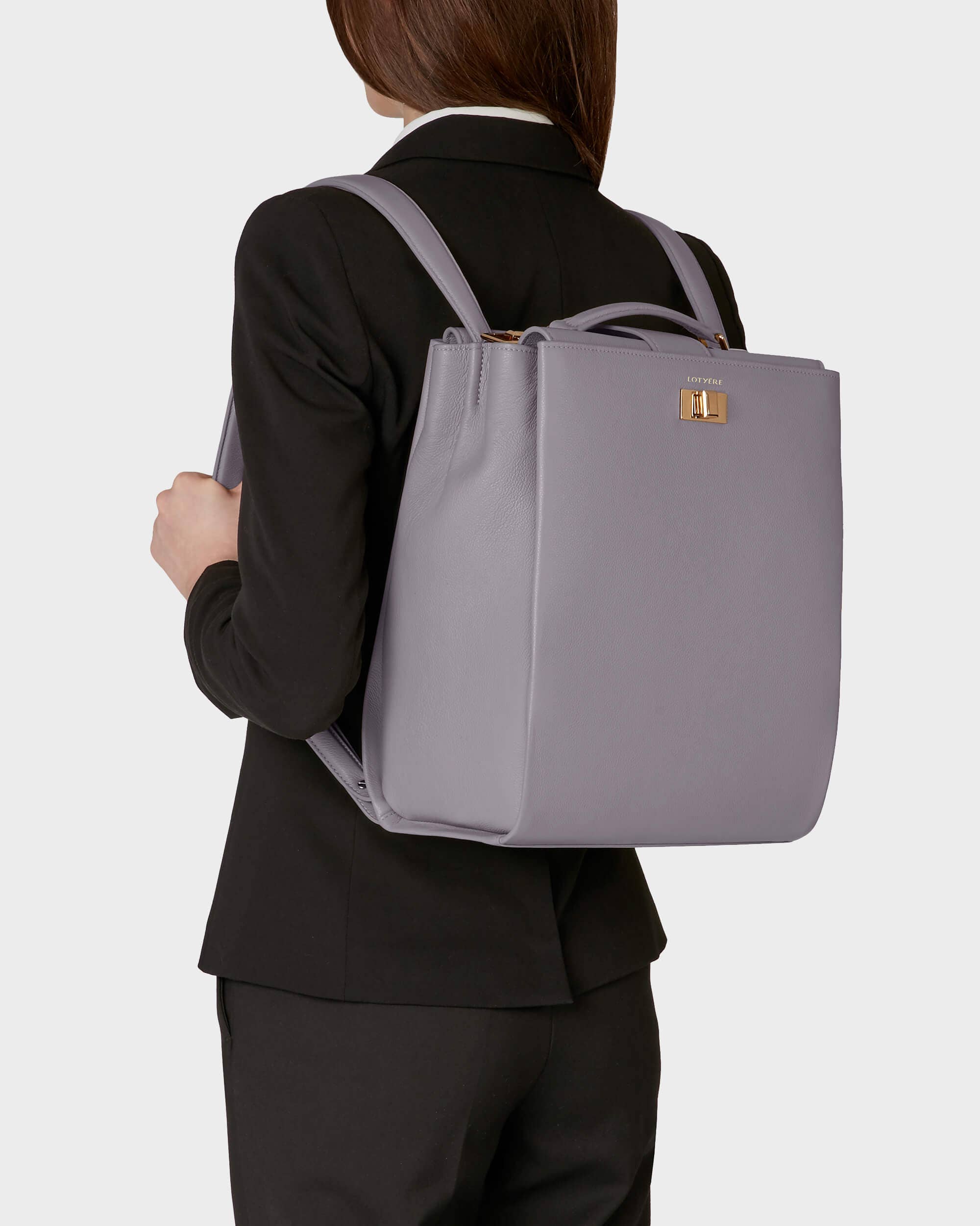 Lotyere – wholesale Backpack – Unisex – Zaino Grande Grigio Viola0