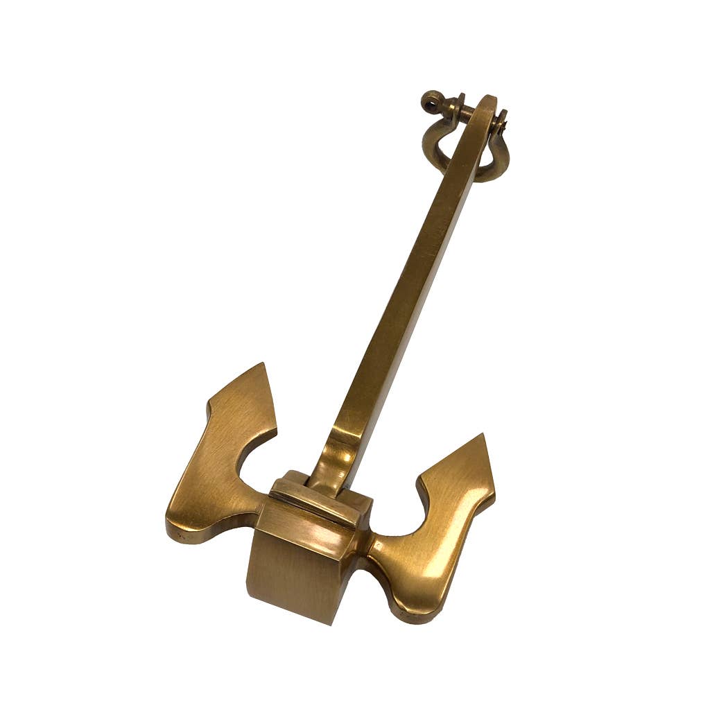 Madison Bay Co. - Historical Home Decor Reproductions - Vente Presse-papier - Poids de papier/décoration de table en laiton vieilli Danforth Anchor, 5"