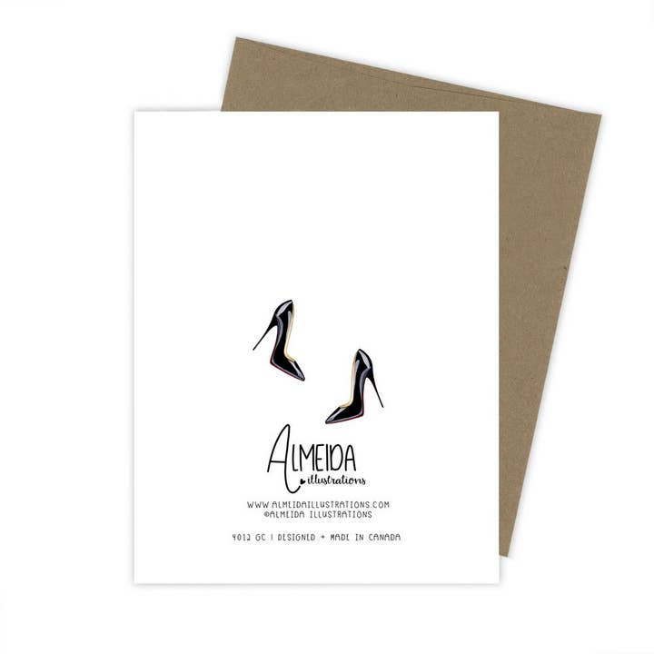 Almeida Illustrations - Wholesale Birthday Card - Fabulous Birthday - Fashion Birthday Greeting Card6