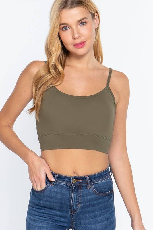 Active Basic | Active USA - Vente Caraco – femme - Débardeur à dos torsadé avec bonnet de soutien-gorge amovible et col rond15
