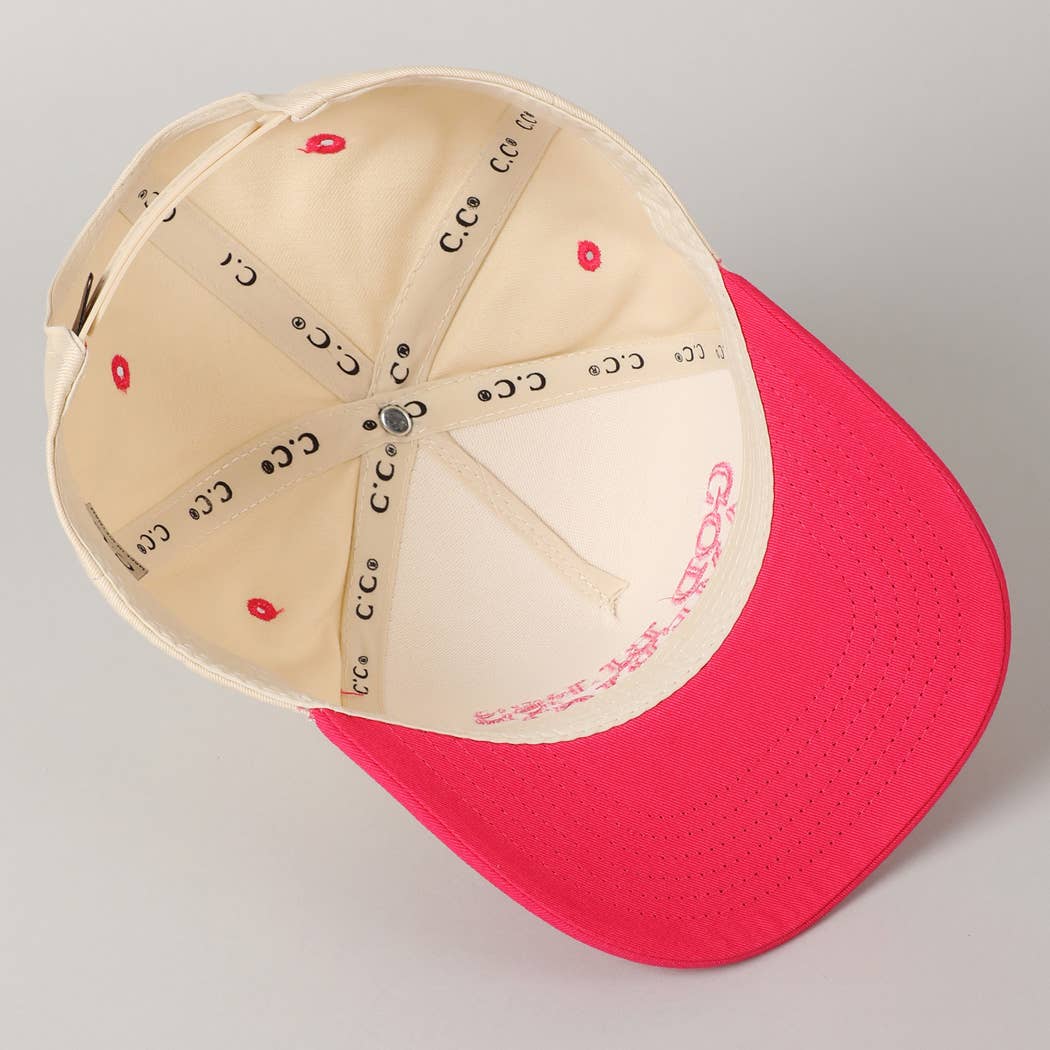 Fashion City - Wholesale Baseball Cap - Unisex - God Bless America Embroidered Two-Tone Canvas Cap19