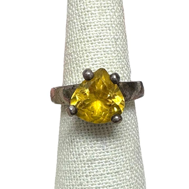 Citrine Solitaire Ring for wholesale by Celestial Avenue