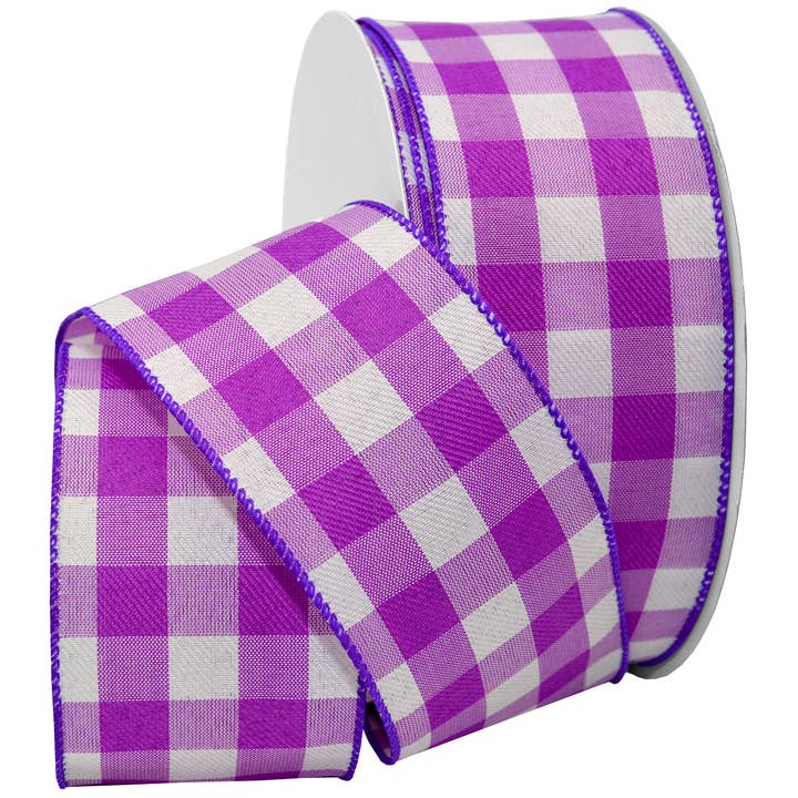 Morex Ribbon - Wholesale Ribbon - Gift Wrapping - #7382 Gingham Style (wired) Plaid16
