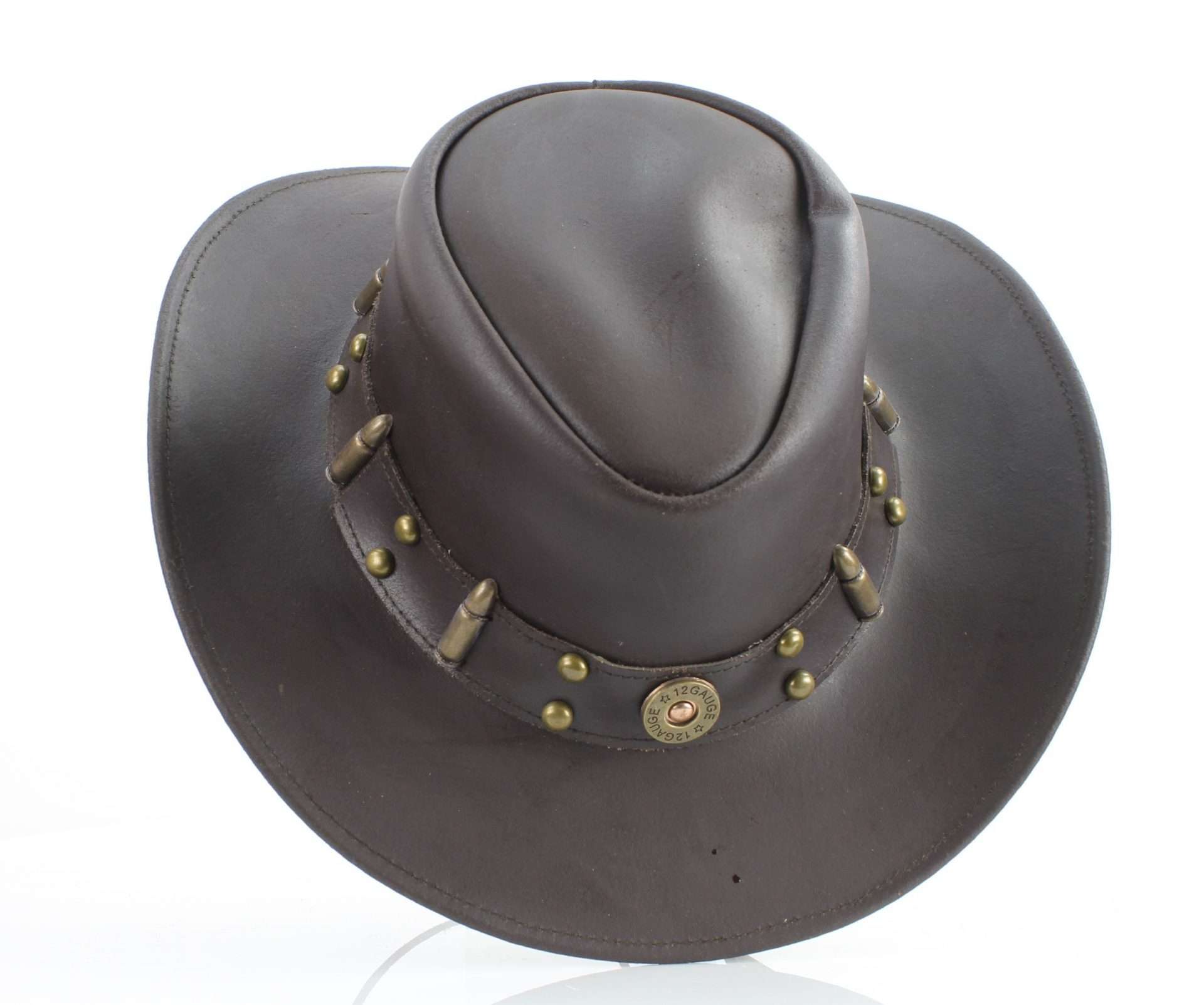 Leather Impressions Inc - Wholesale Cowboy Hat - Unisex - Shapeable Cowboy Hat with 12 Gauge Bullet Slice & Embellishe16