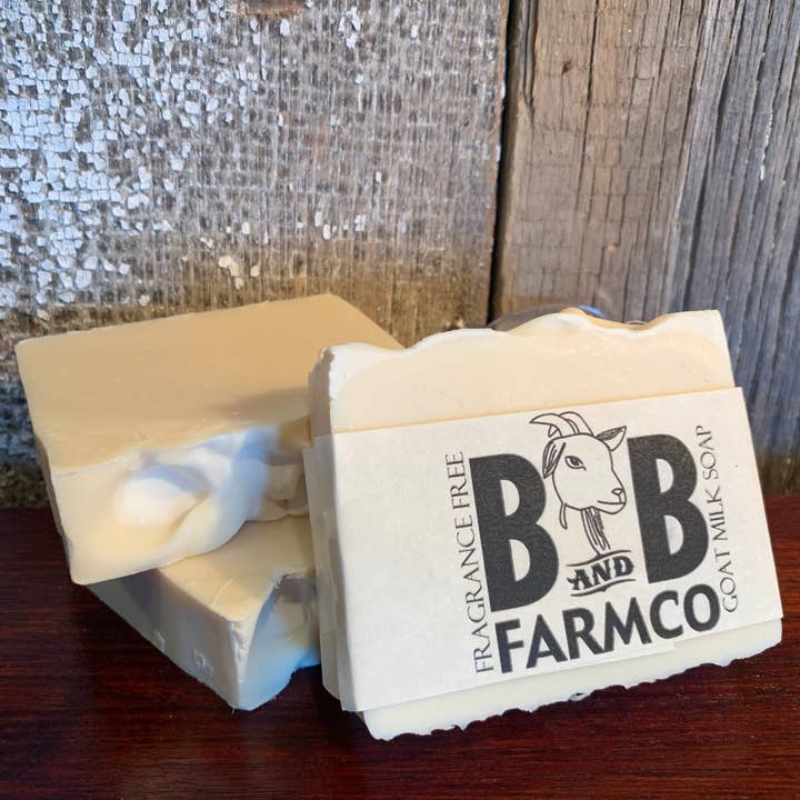 Fragrance Free Goat Milk Soap for wholesale by B and B Farmco