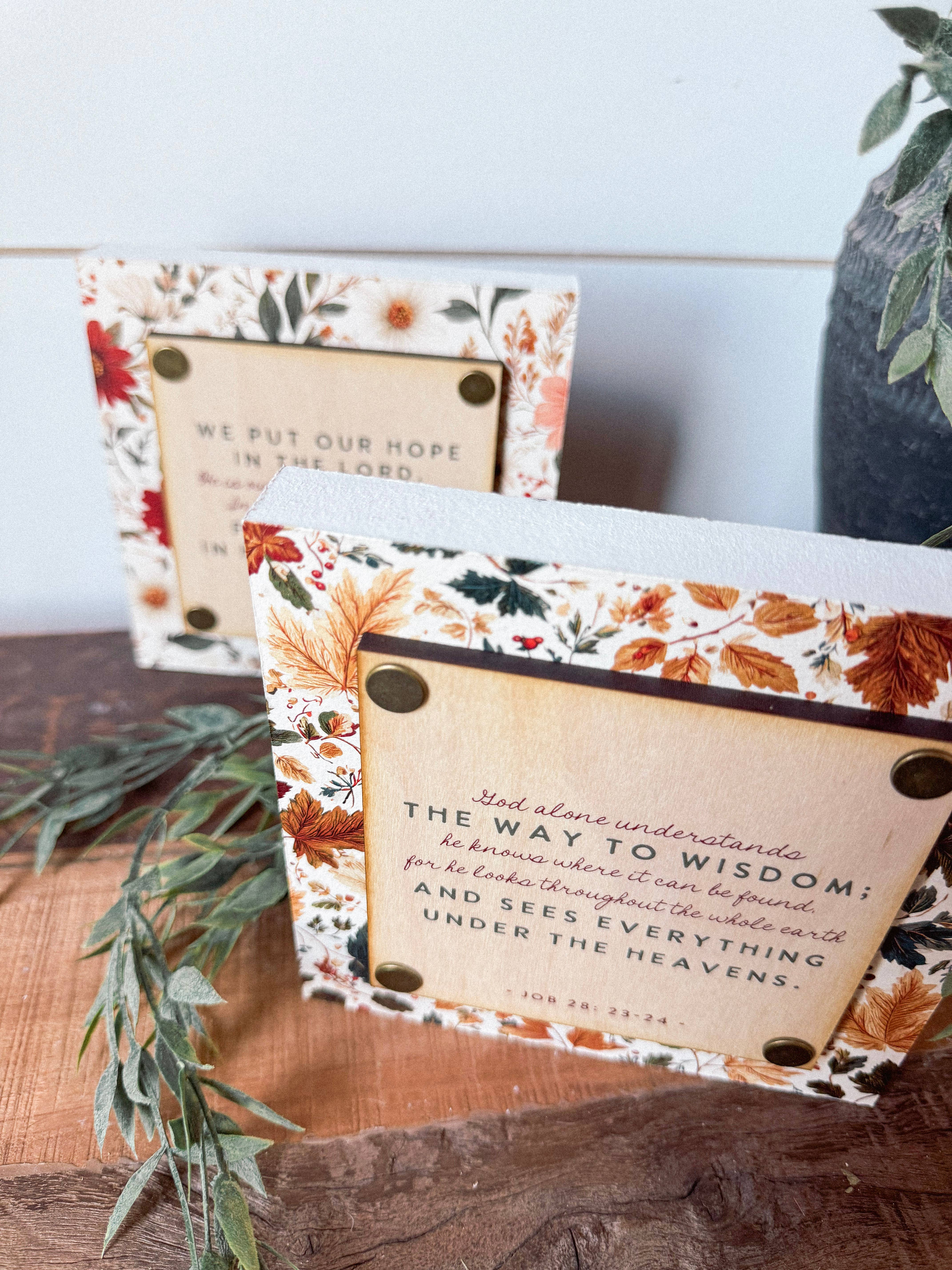 WillowBee Signs & Designs - Wholesale Sign - Bible Verse Mini Block Sign3