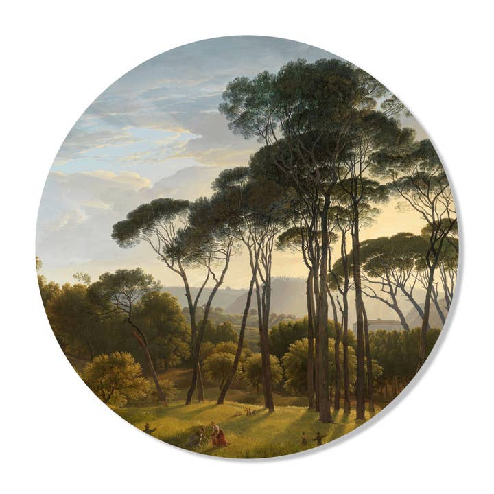 Paysage italien avec parasol Pines Van Wall Circle pour la vente par GM decoratie