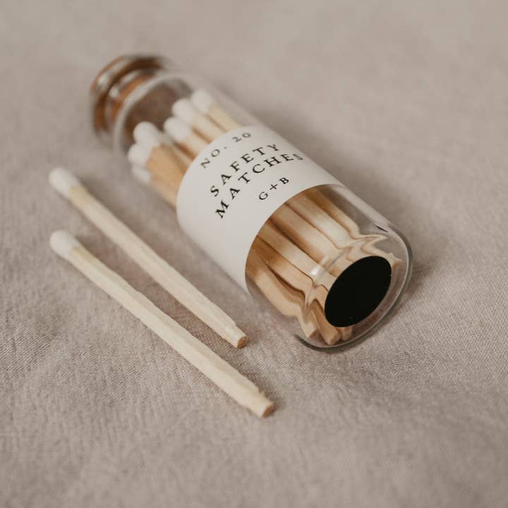 Corduroy Lane Candle Co - Wholesale Matches - Apothecary Matches, Bottle of 20 Safety Matches3