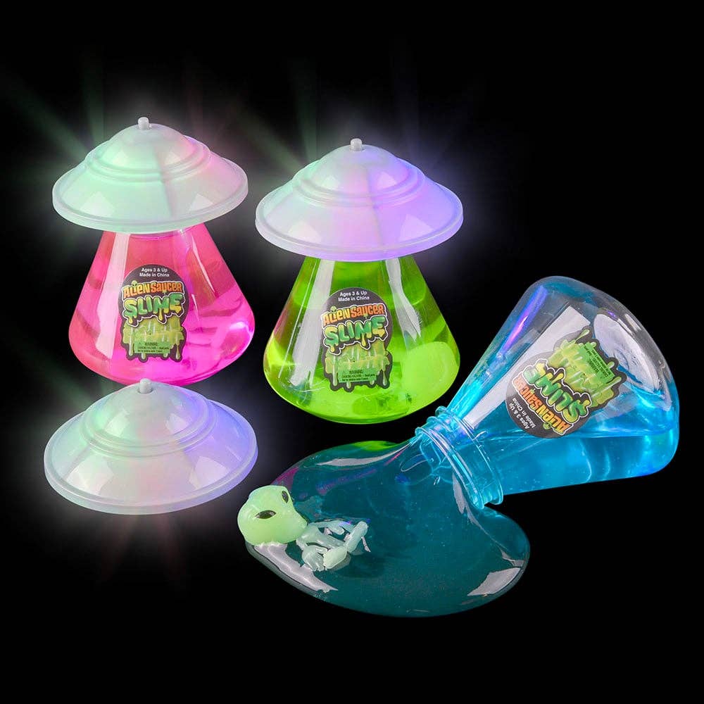 La Luna Bella - Toys - Wholesale Classic Toy - Kids - 3" Light-Up UFO Slime 6ct - LLB Toys1