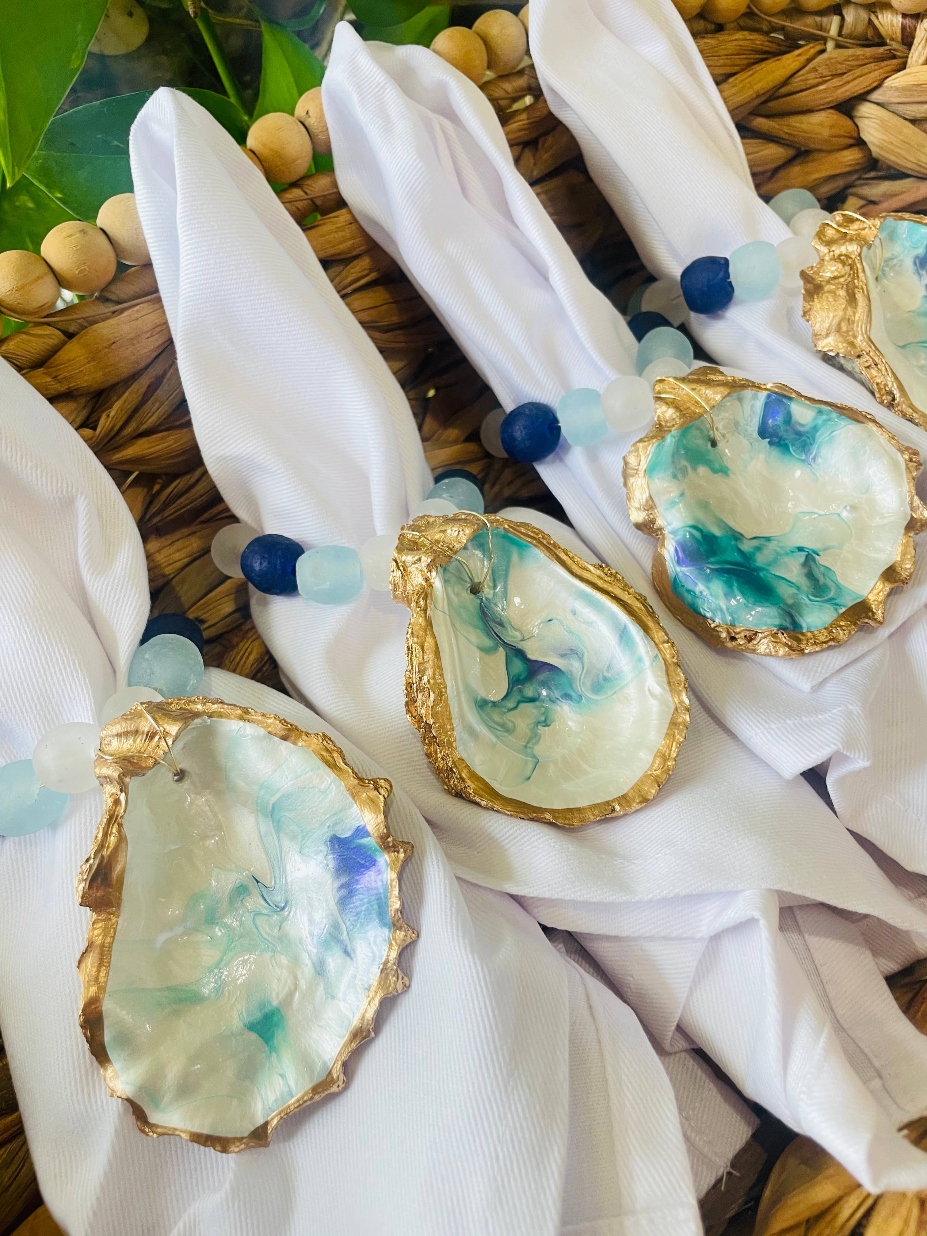 Shells by Shea – Engroshandel Servietring – Oyster Shell Servietring4