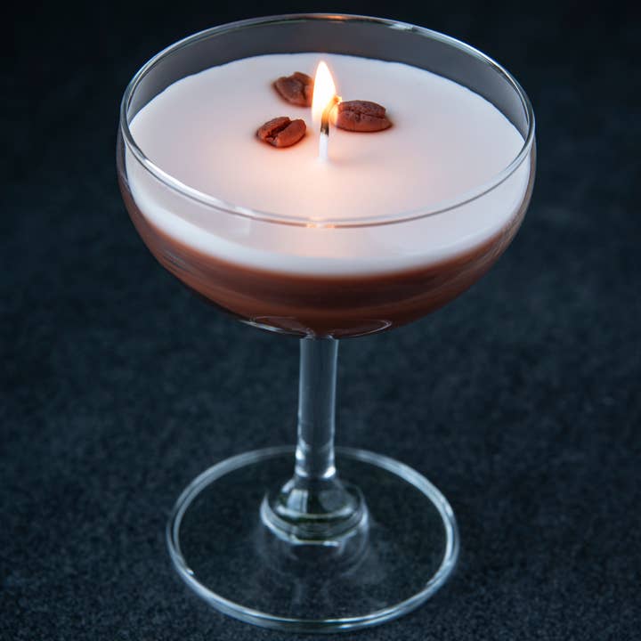 Candle Lume - Wholesale Novelty Candle - Espresso Martini Candle - Coupe Glass Realistic0