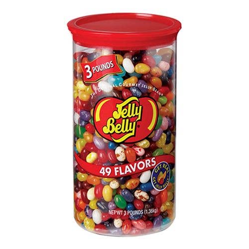 I Got Your Candy - Wholesale Gummy - Jelly Belly 49 Flavors Plastic Large Can 3lbs - 3ct2