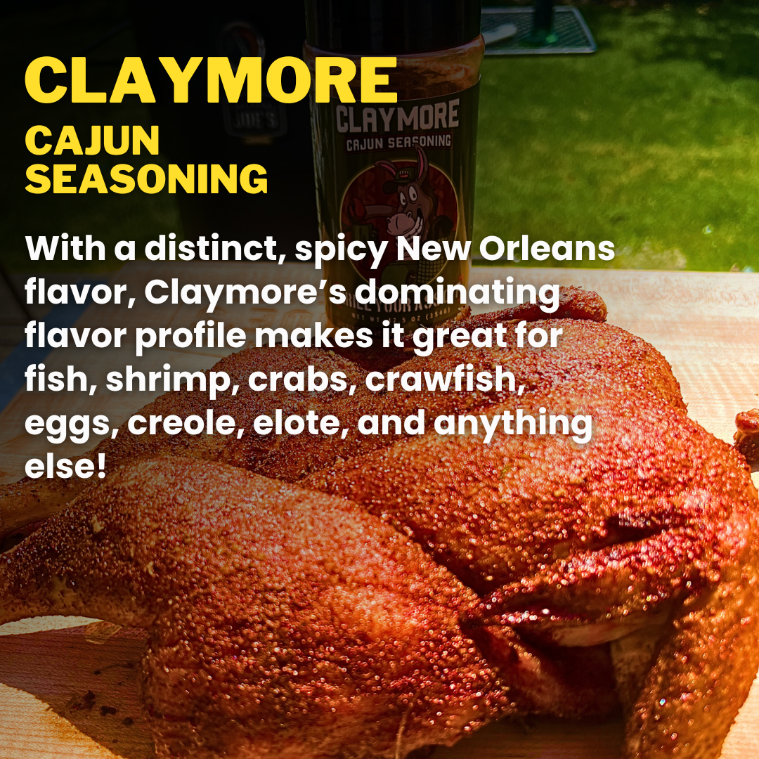 Grill Your Ass Off - Spices, Rubs, Seasonings, Sauces, Jerky - Wholesale Dried Spice Mix - Claymore Cajun Seasoning™ – Bold Flavor for Every Dish4