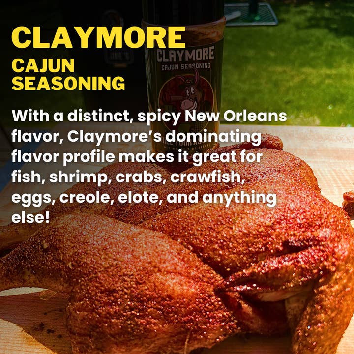 Grill Your Ass Off - Spices, Rubs, Seasonings, Sauces, Jerky - Venta al por mayor Mezclas de especias - Claymore Cajun Seasoning™ – Sabor Intenso para Cada Plato4