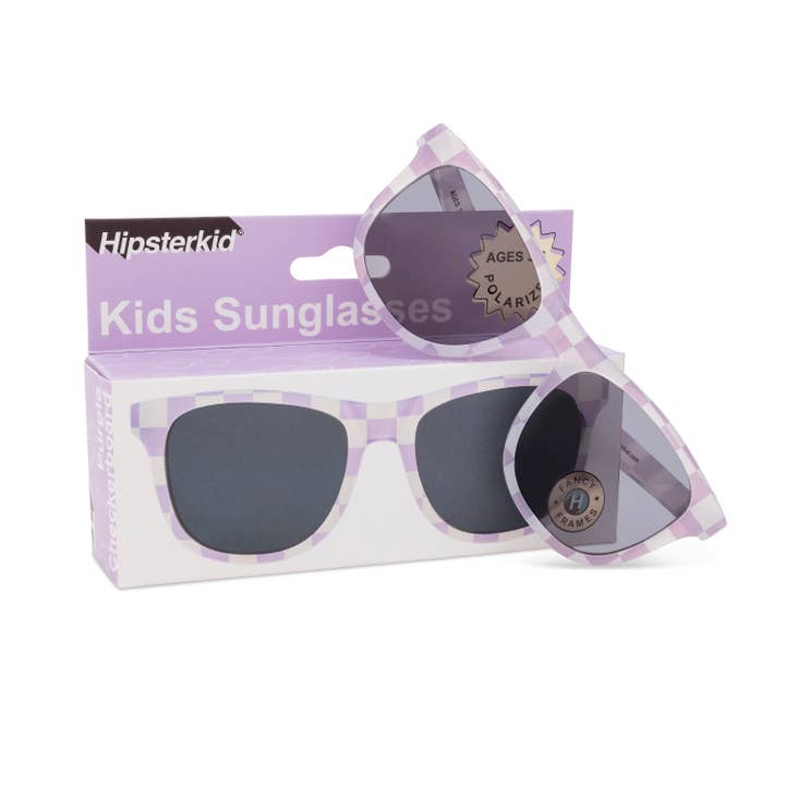 Hipsterkid – Großhandel Sonnenbrille – Kinder – Baby- und Kinder-Sonnenbrillen – Polarisiert, UV-Schutz, Schachbrettmuster