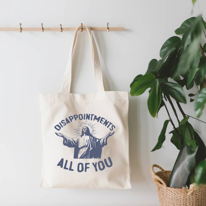 EnchantingSunshine - Wholesale Tote Bag - Unisex - Disappointments All Of You Jesus Canvas Tote Bag0